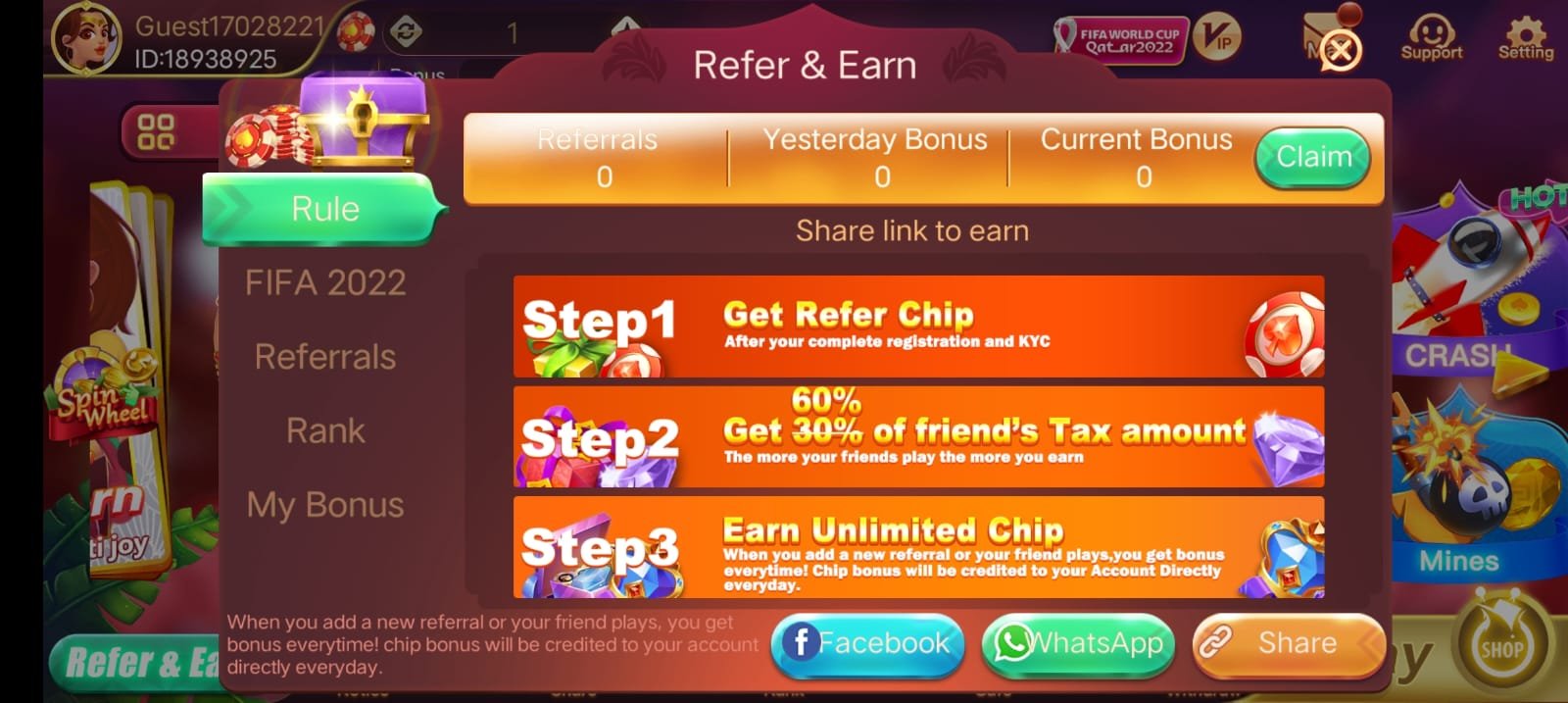 How To Refer And Earn Money In Teen Patti Star Apk