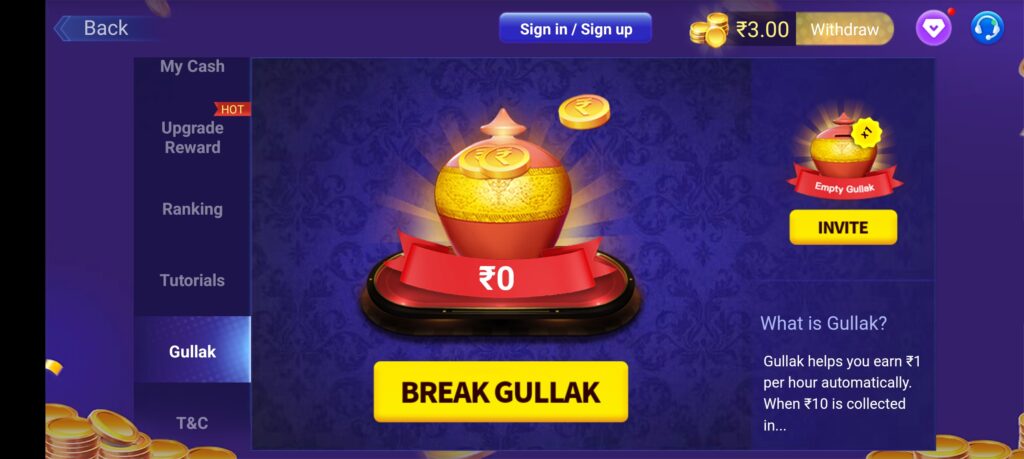 Gullak Bonus In Teen Patti Master Apk