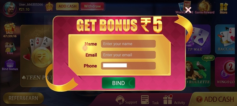 How To Create Account In Teen Patti Baaz