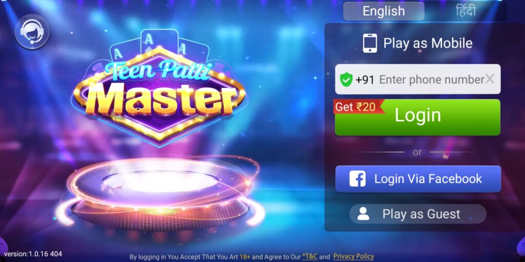 How To Create Account In Teen Patti Master Old Version