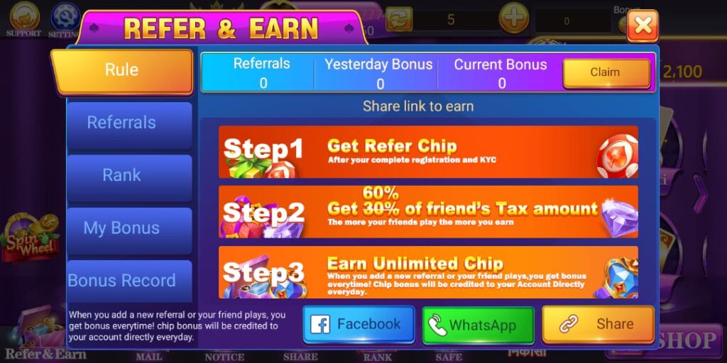 How To Refer And Earn In Rummy Golds