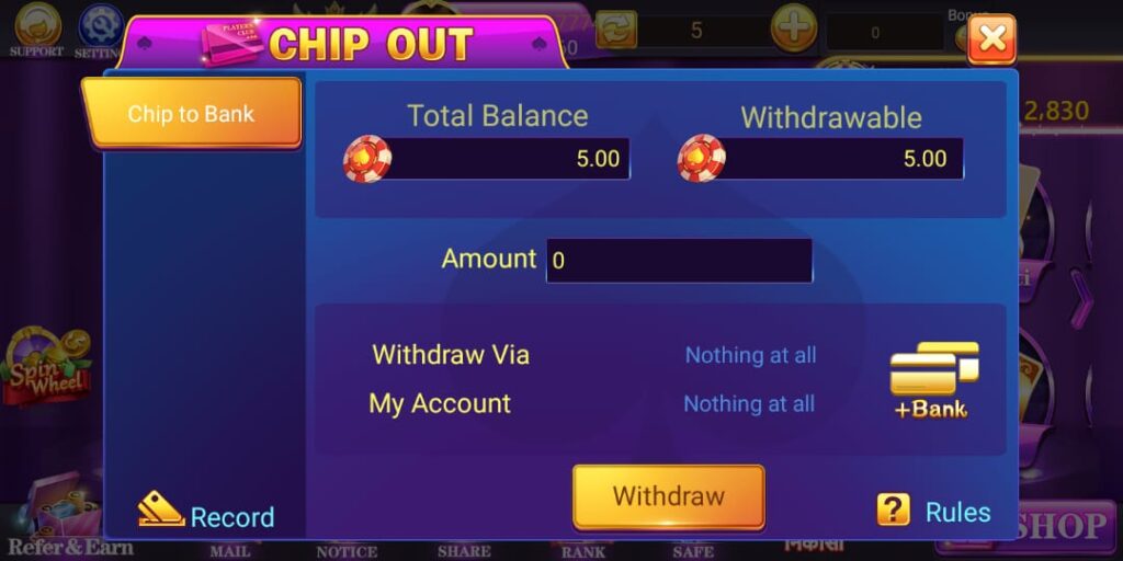 How To Withdraw In Rummy Golds